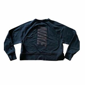 Nike Dri-Fit Black Cropped Sweatshirt - Size M